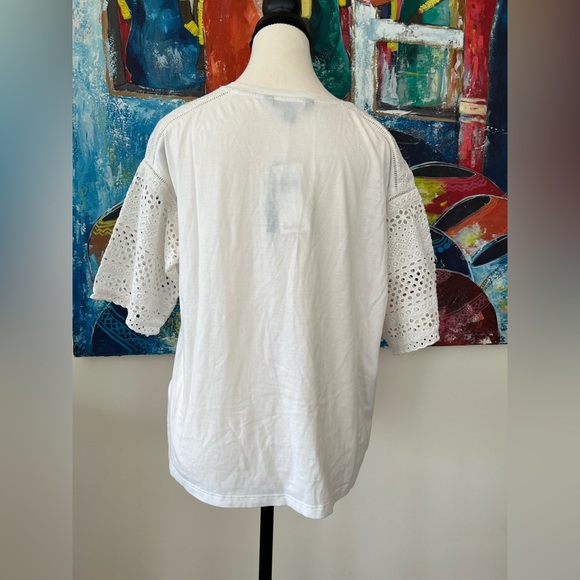 Lauren Ralph Lauren Embroidered Cotton Top - Picture 8 of 14